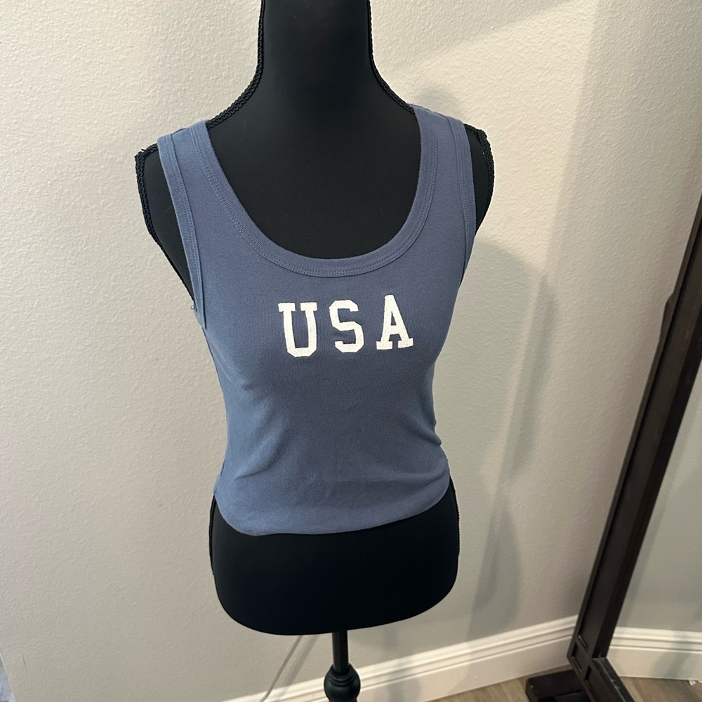 Blue USA Women's Tank Top